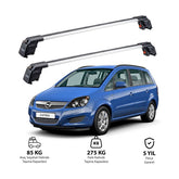 OPEL ZAFIRA FAMILY C 2011-2014 TRX2 Thunder Carrier Barres transversales pour galerie de toit 2 barres